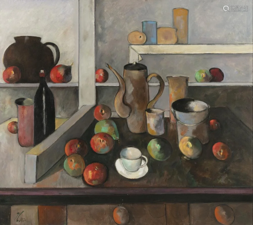 Peter Collis RHA (1929-2012) Still Life with Coffee Pot