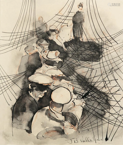 John Brian Vallely (b.1941) Untitled Ink and