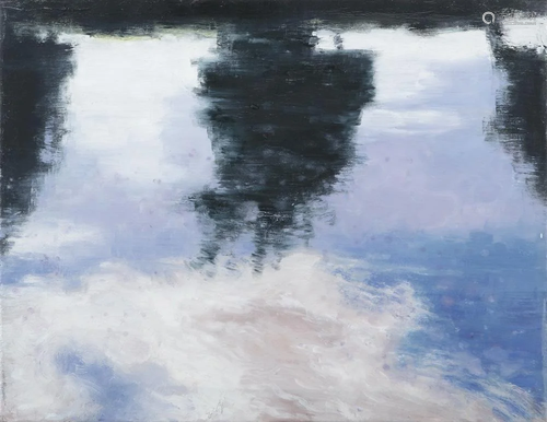 Bernadette Kiely RHA (b.1958) River, reflection Oil on