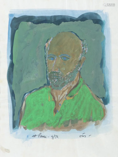 Tony O'Malley HRHA (1913-2003) At Panex, Self Portrait,