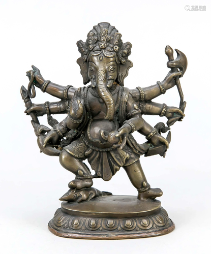 Ganesha, Tibet, 19th c., bronz