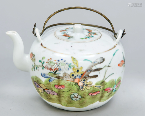 Famille Rose teapot, China, 19