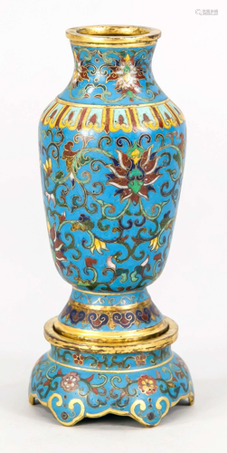 CloisonnÃ© vase with base, Chin