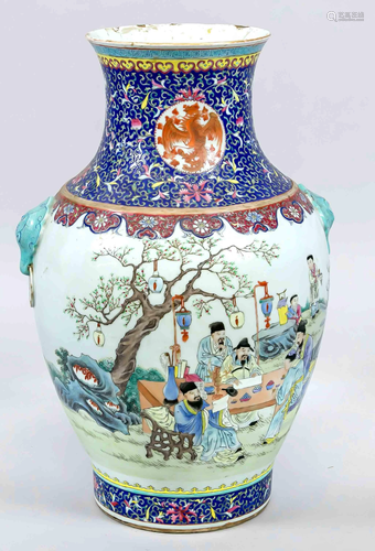 Large Famille Rose vase, China