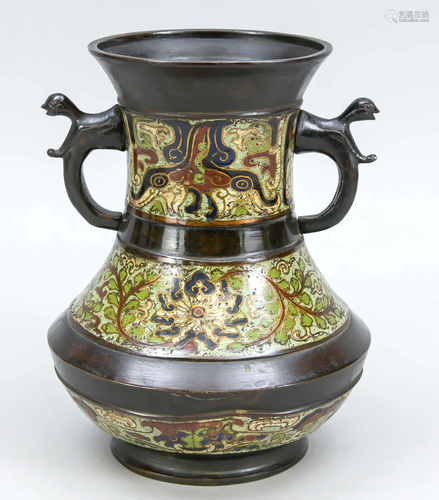 CloisonnÃ© vase, China, late 19