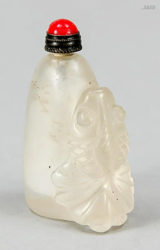 Rock crystal snuffbottle, Chin