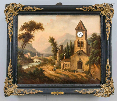 Picture clock around 1900 Mari