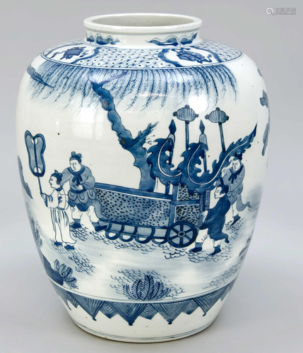 Large shoulder pot, China, 19t