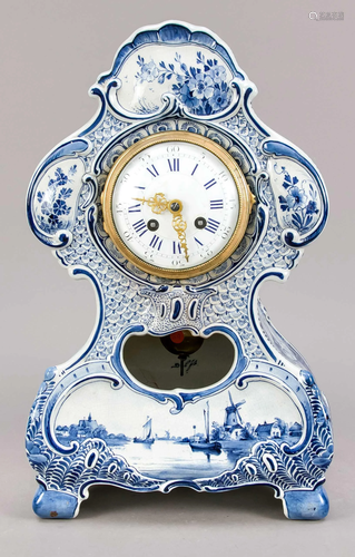 Ceramic table clock, 2nd half