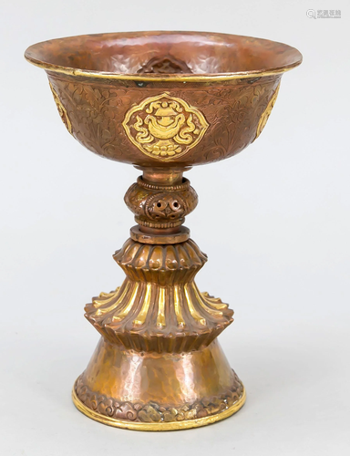 Butter lamp, Tibet, 19th centu