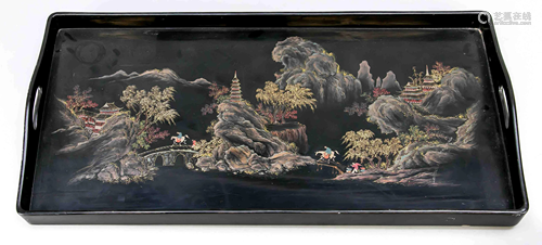 Lacquer tray, China, 20th cent