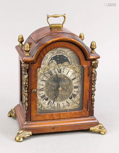 English table clock, 20th cent