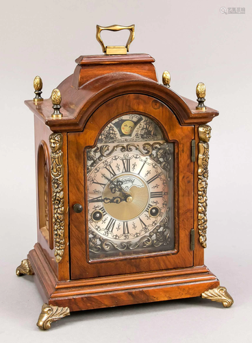 English table clock, 20th c.,