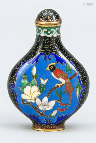 CloisonnÃ© snuffbottle, China,