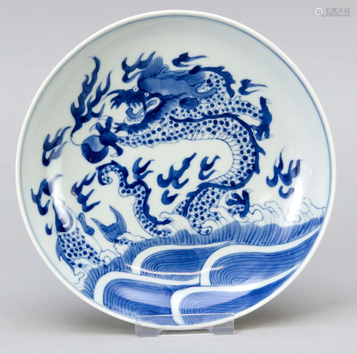 Small dragon plate, China, 18t