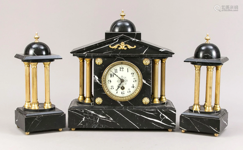 Fireplace clock set, 2nd h. 19