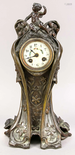 Art Nouveau table clock circa