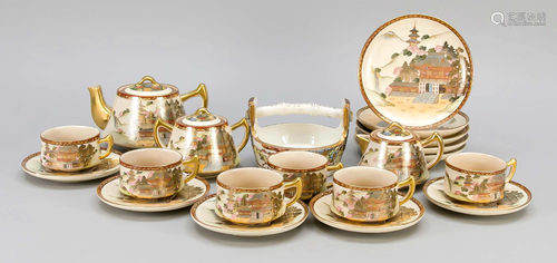 Satsuma tea set, Japan, 1st ha