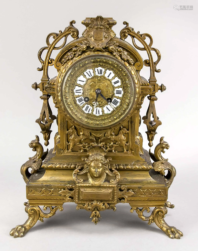 Table clock, France 2nd h. 19t