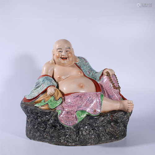 Zeng Long Sheng Zao pink Maitreya statue in the Republic of ...