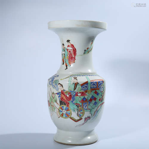 Qing Dynasty pastel characters story bottle