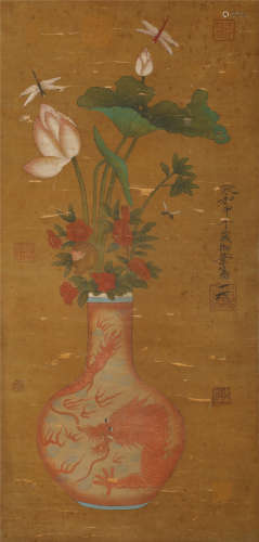 A HANGING PAINTING SCROLL