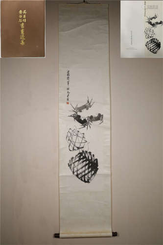 A CHINESE HANGING SCROLL PAINING