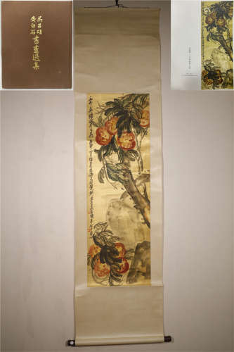 A CHINESE HAND PAITNING SCROLL