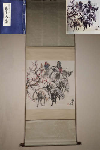 A CHINESE HANGING SCROLL PAINING