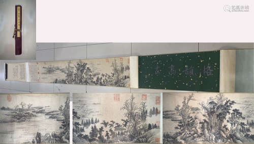 A LANDSCAPE PAINTING HAND SCROLL