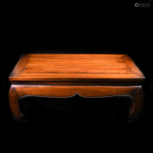 A HUANG HUA LI SHORT-LEGGED TABLE