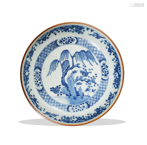 Chinese Blue and White Export Bowl, 18th Century