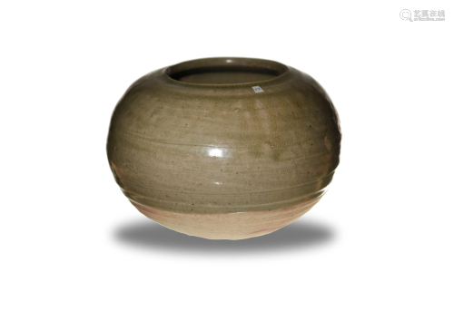 Chinese Celadon Yue Kiln Jar, Tang Dynasty