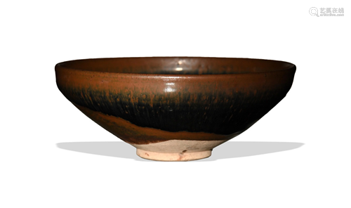 Chinese Black-Glazed Tea Bowl, Song Dynasty