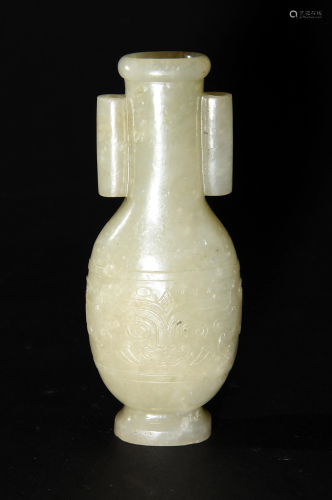 Chinese Jade Carved Vase, 18th Century