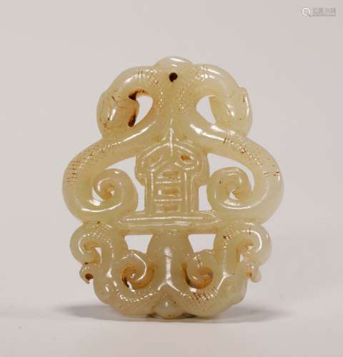 Han Dynasty - Dragon Pattern Jade Pendant
