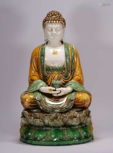 Liao Dynasty - Sancai Buddha Statue