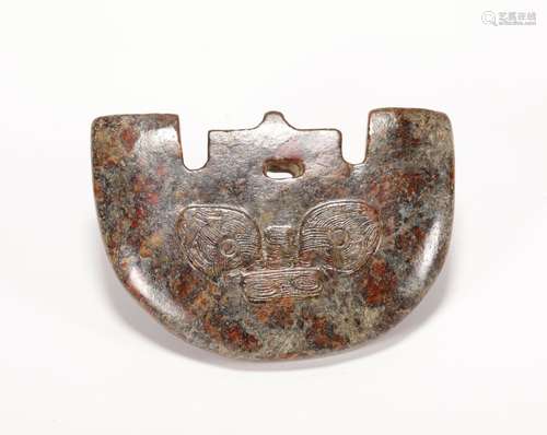 Liangzhu Culture - Beast Pattern Jade Pendant