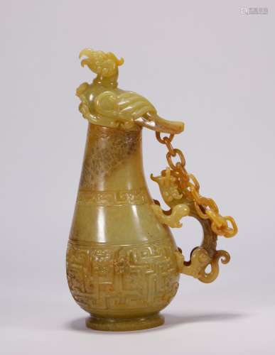Han Dynasty - Dragon Pattern Jade Vase