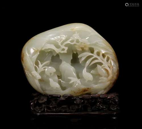 Qing Dynasty - Hetian Jade Decoration