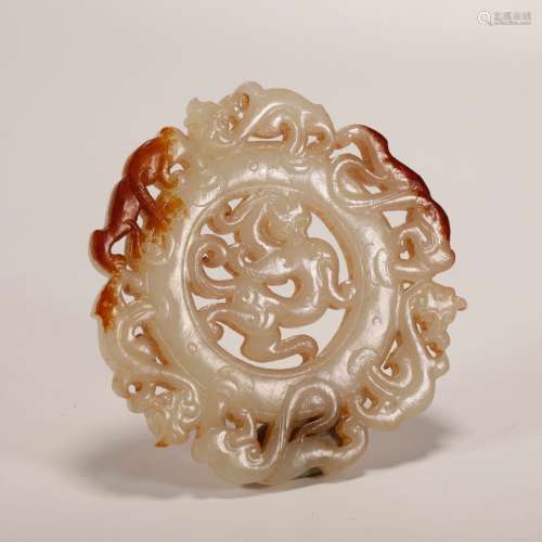 Han Dynasty - Dragon Pattern Jade Pendant