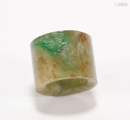 Qing Dynasty - Jadeite Thumb Ring