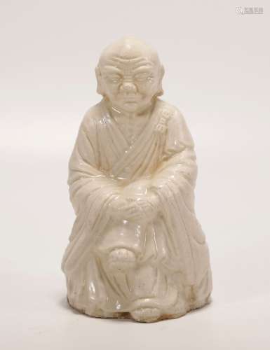 Song Dynasty - White Porcelain Arhat Statue