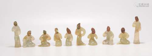 Han Dynasty - Set of Jade Figures
