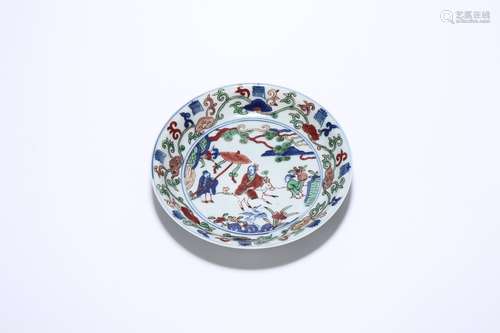 chinese doucai porcelain dish