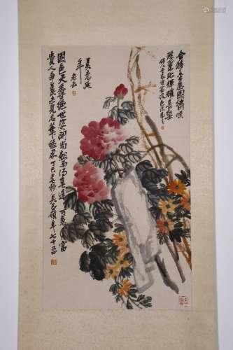 chinese Wu Changshuo's painting