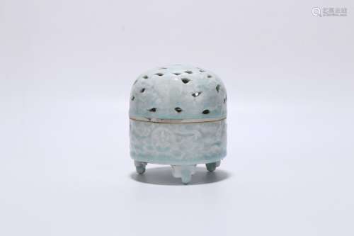 chinese celadon glazed porcelain censer