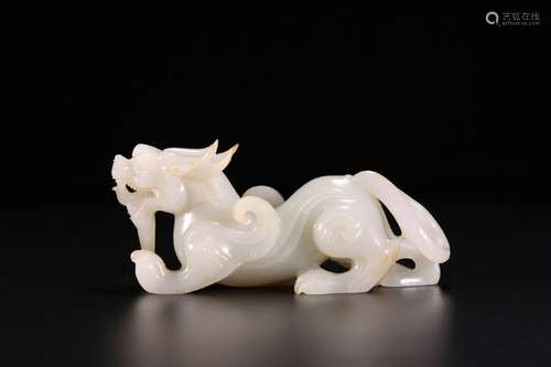 chinese hetian jade beast ornament