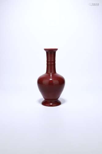 chinese peachbloom glazed porcelain vase