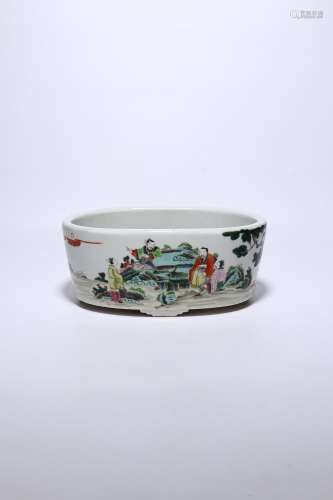 chinese famille rose porcelain jardiniere